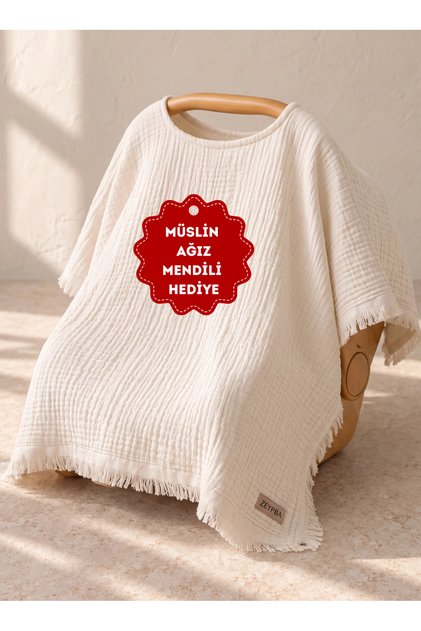 4 Layer Muslin Stroller Cover 80X100Cm 100% Cotton