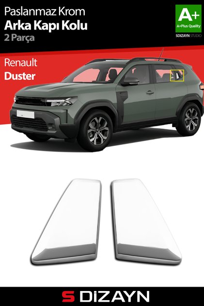 S-Dizayn Renault Duster Krom Arka Kapı Kolu 2 Prç. 2024 Üzeri A+ Kalite 7000124