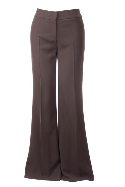 Kadın Yüksek Bel Geniş Paça Polyester Kumaş Düz Kesim Pantolon 26KEKL01031