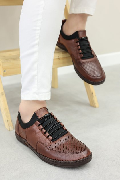 Genuine Leather Tan Men's Casual Shoes 126Ma420