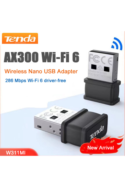 W311MI-AX300 WiFi 6 Wireless Nano USB Adapter 286 Mbps Wi-Fi 6 Driver Free Mini Portable for W