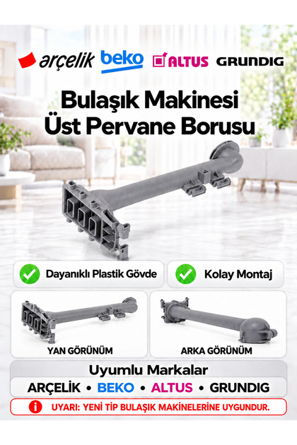ARÇELİK -BEKO-ALTUS-GRUNDİG Bulaşık Makinesi Üst Pervane Borusu Yeni Model ( ORJİNAL YD PARÇA)