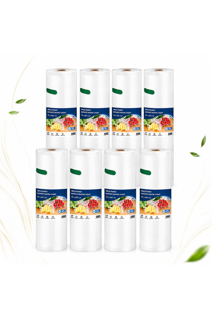 Set 8 Role Pungi Vidat Gofrate Sofia CONCEPT®, 20 x 600 cm, Durabile, Rezistente la Perforare