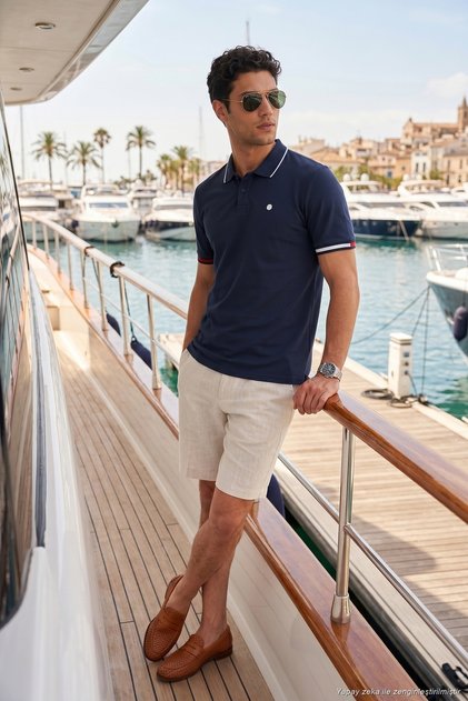 Cotton Regular Fit Buttoned Polo t Shirt Men's Polo t Shirt 5904066