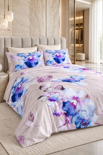 Royal Satin Double 300Tc Duvet Cover Set - Marti̇na