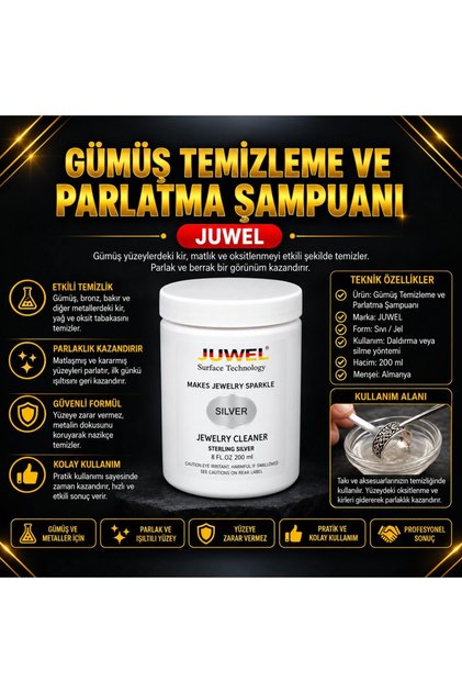 Gümüş Temizleme Ve Parlatma Şampuanı