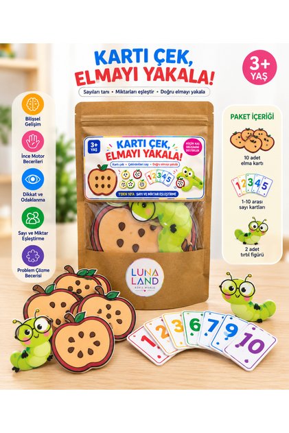 Elmayı Yakala Eğlenceli Sayı ve Dikkat Oyunu