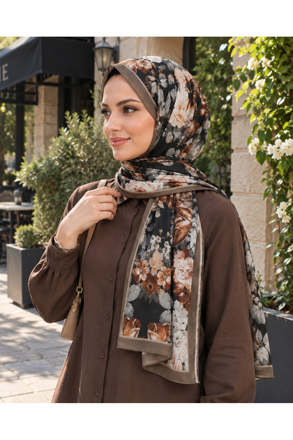 Crepe shawl, does not require ironing, does not hold stains