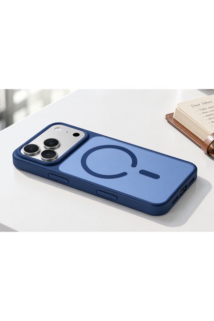 İphone 17&18 Pro Max Kılıf Kamera Korumalı Magsafe Şarj Özellikli Mat Yüzey Silikon Babet Kapak