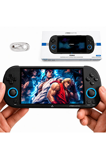 Consola Jocuri Portabila, TRIMUI Smart Pro, Wi-Fi, Jocuri Incluse, Retro, 5000 mAh, Quad core Cortex-A35 1.8GHz, 1GB RAM LPDDR4