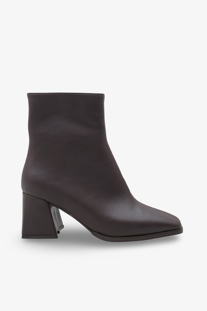 Lenas Women's Square Toe Heeled Boots - Brown