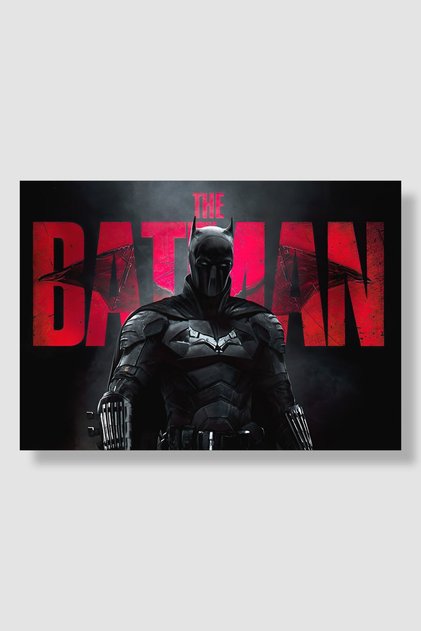 Dc The Batman Film Posteri Yüksek Kaliteli Kalın Parlak Kuşe Kağıdı
