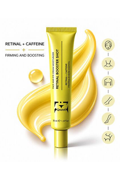 Retinal + Caffeine Booster Shot 35 ml Yüz ve Göz Çevresi Sıkılık ve Canlı Görünüm