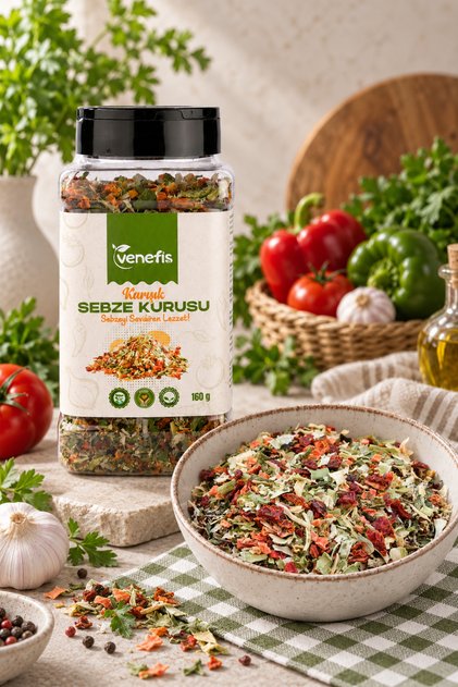 Karışık Sebze Kurusu 160 Gr - Pratik Yemeklik Kurutulmuş Sebze
