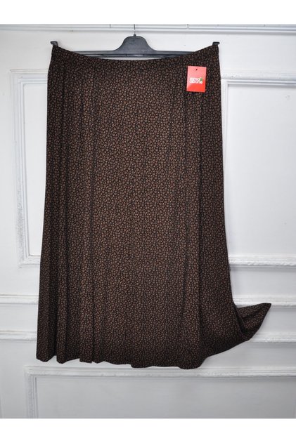 Plus Size Pigment1 Combed Cotton Elasticated Maternity Skirt