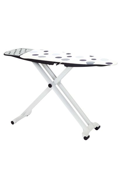 Masa de calcat Curver Lotus 230044, plianta / reglabila, structura din plastic, husa textila, 143 x 40 x 90 cm
