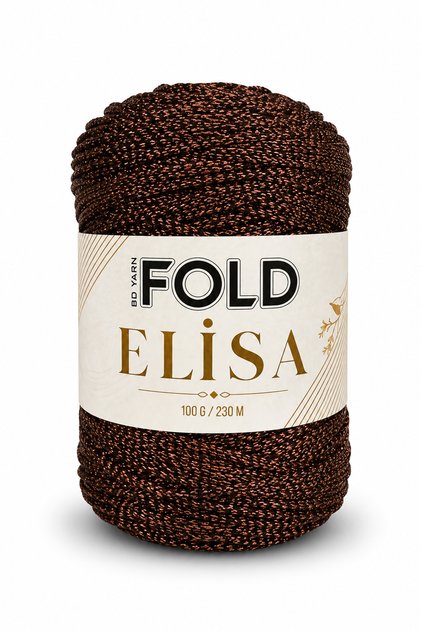 Elisa - Bitter Coffee 100% Sim 100 Gr 230 Mt Knitting Yarn Bag Yarn Burs Bag
