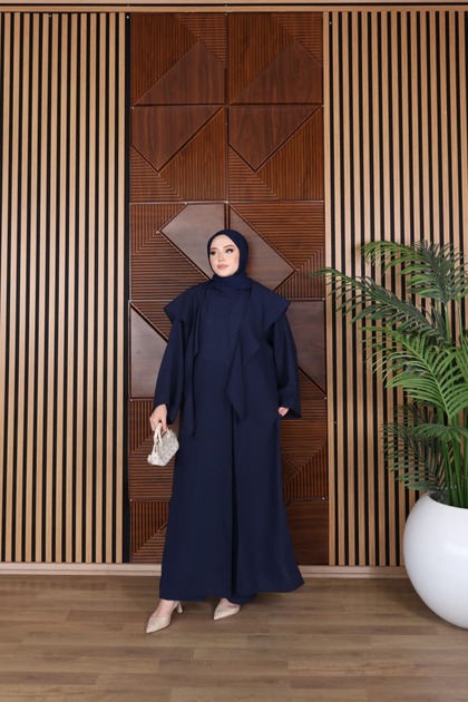 3-Piece Shawl Combination Linen Set