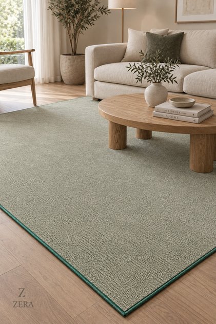 Düz Renk Makine Dokuma Halı 10 mm Kalınlık Modern Salon ve Oturma Odası Halısı