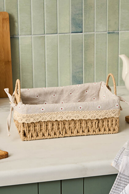 Olive Ekmek Sepeti 26 cm Bej