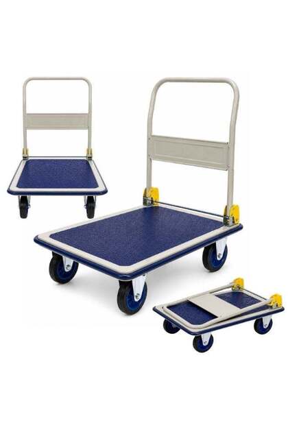 Heavy Duty Foldable Platform Trolley Cart - 150-300kg Load Capacity (300kg)