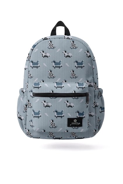 Skateboarding Time Patterned School Bag