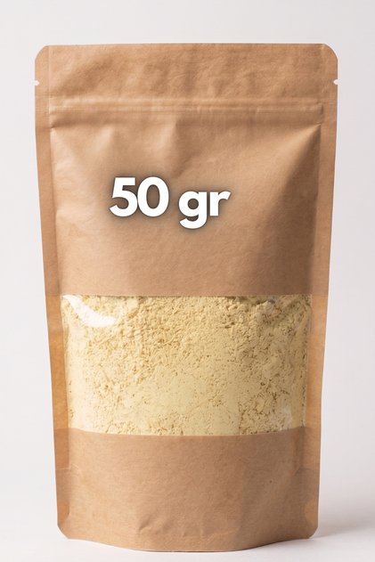 50 Gr Miswak Powder | Fluoride-Free Natural Teeth Whitening Powder | Lockable Kraft Packaging