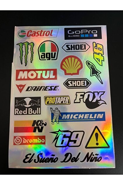 HOLOGRAMLI STİCKER SCOOTER BİSİKLET KARIŞIK