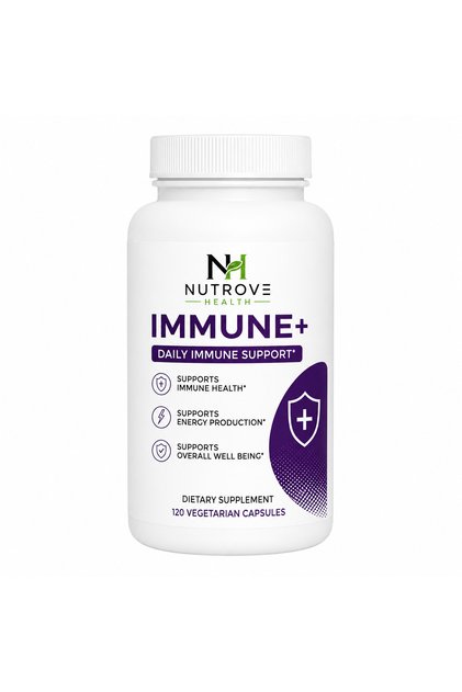 IMMUNE+ Multivitamin with Vitamin C, D3, Zinc & Elderberry – 120 Vegetarian Capsules