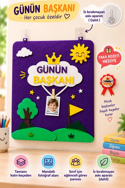 Chairman's Board – Felt Class Chairman's Board | Preschool Primary School Kindergarten