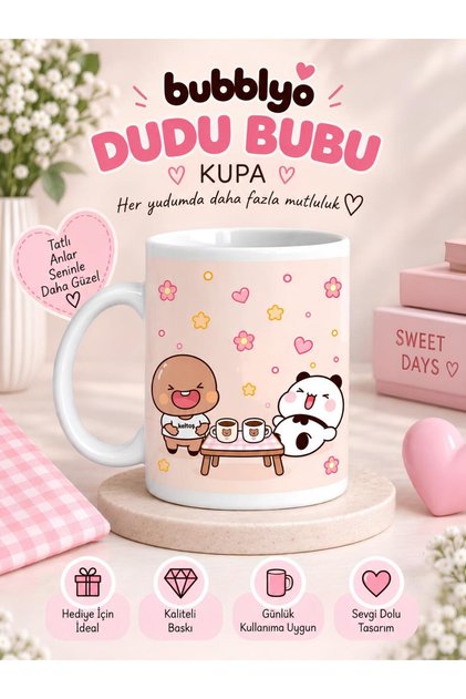 Dudu Bubu Desenli Kupa