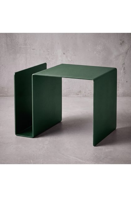 Modern Metal Yan Sehpa /Dergilik Bölmeli /Minimal Orta Sehpa