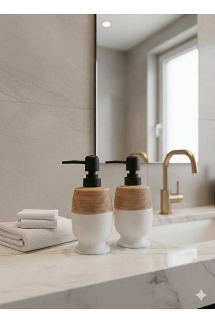 2 Luxury Porcelain Liquid Soap Dispensers