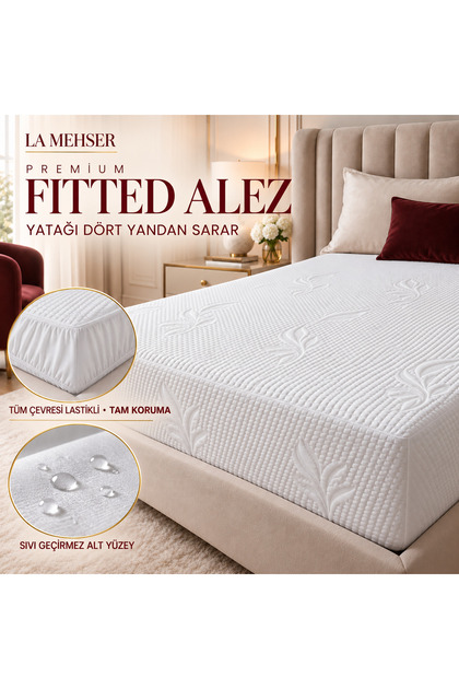 Cotton Liquid-Proof Patterned Full Elastic Mattress Pad