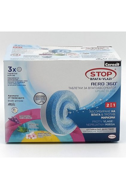 Rezervă, Ceresit Aero 360 Tablete, 3 X 450 g Mix