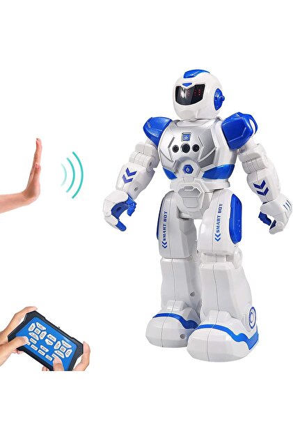 Akıllı Robot Hareket Sensörlü ve Kumandalı – 360° Dönen Dans Eden İnteraktif Robot