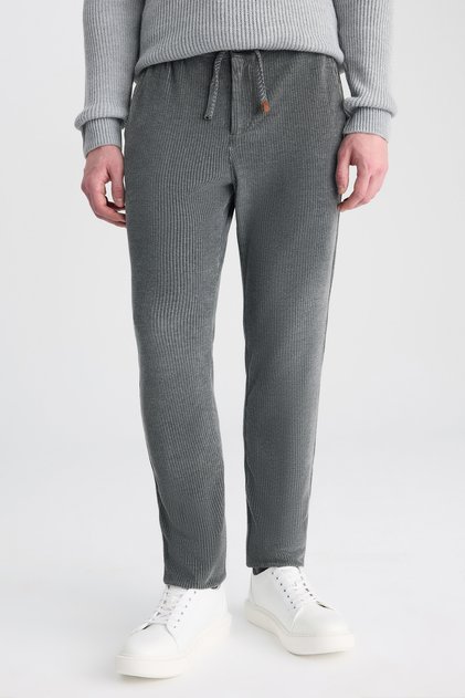 Ds Damat Relaxed Fit (Pile-Free) Anthracite Dobby Jogger Pants