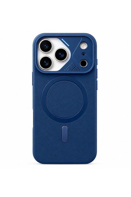 iPhone 17 Pro Max Compatible Velvet Inside Magsafe Vegan Leather Case | Nut Series