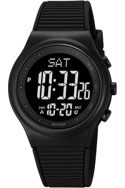 Waterproof Digital Sports Watch with Stopwatch, Unisex Multifunction Outdoor Wristwatch, Luminous Di