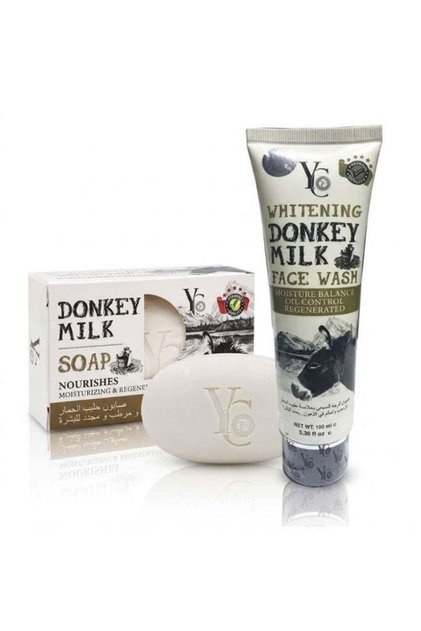 Whitening Donkey Milk Face Wash and Nourishing Donkey Milk Soap Set