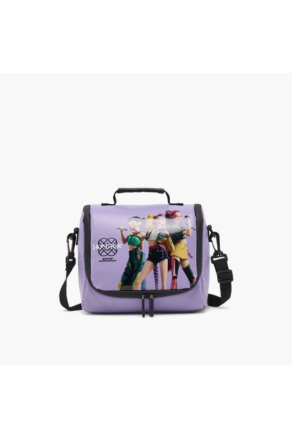 KPop Demon Hunters Print Lunch Bag for Girls 8-12 Years with Zip Closure