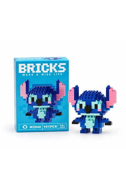 Bricks Make a Wise Life Stitch 161 Piece Mini Block Building Set 3D Figure Ages 14+ M3040