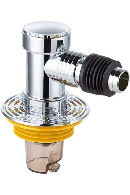 Y Pipe Connector with Filter, PVC Floor Drain Adapter for Washing Machine Drain Hose, Drain