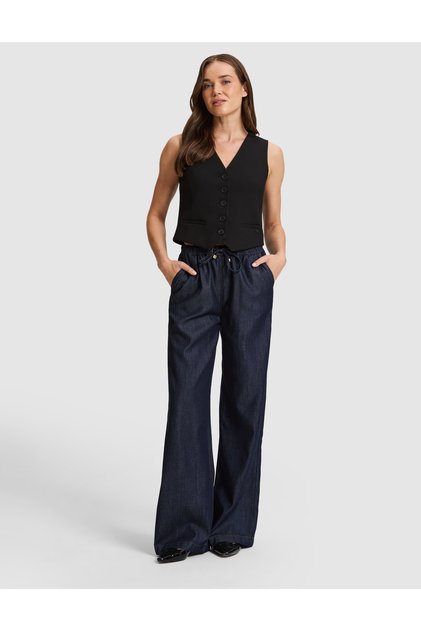 Saks Loose Fit Jean Trousers 50330640-Vr032