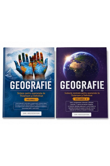 Titularizare și Definitivat-GEOGRAFIE Vol 1Sinteze+vol 2 Subiecte rezolvate