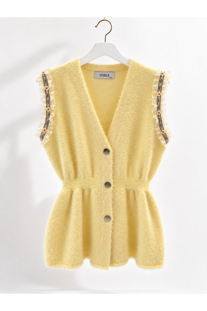 Lace Detailed Knitwear Vest