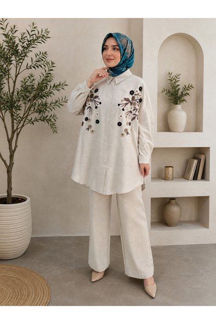 Embroidered Linen Shirt