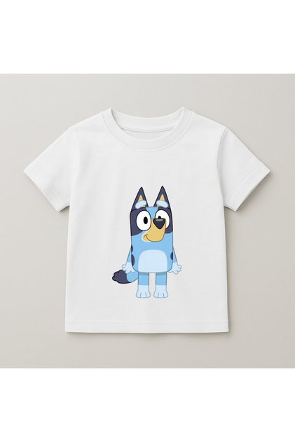 Bluey Printed Kids T-Shirt 100% Cotton White