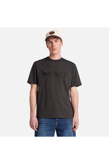 Established 1973 Ss Embroidered Tee Men's Black Tshirt