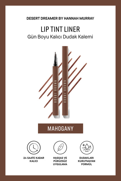 Lip Tint Liner Gün Boyu Kalıcı Dudak Kalemi - Mahogany